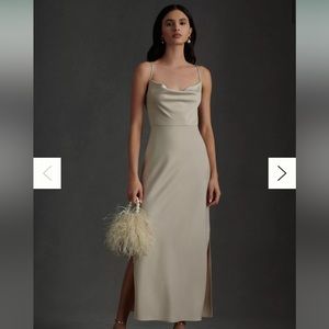 Brand new BHLDN size 2 Champagne midi dress